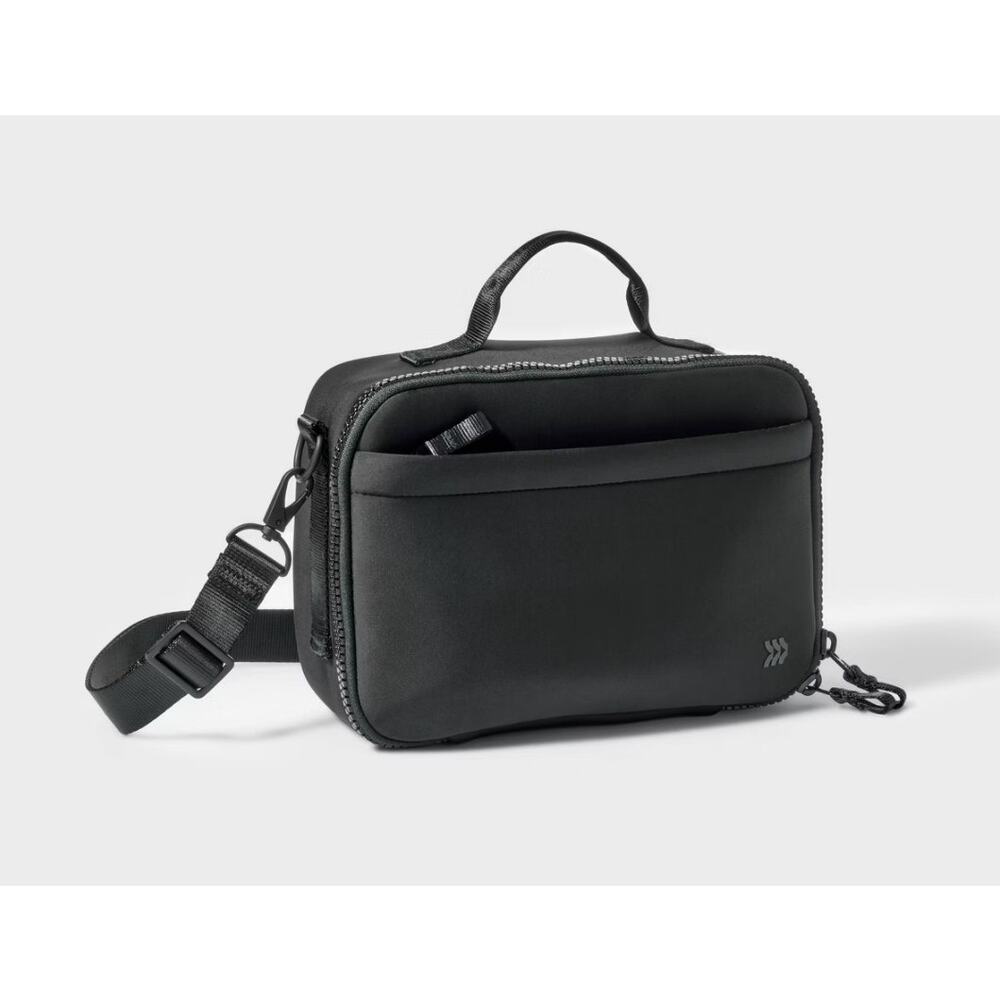 Insulated Lunch Bag Black Thermal Cooler Case Portable Waterproof Food Storage